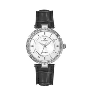 Alta marca de piedra de corona de acero con movimiento suizo mujer de cuarzo reloj de lujo - Product Image 1
