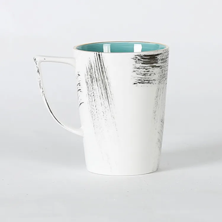Tasses à café en céramique avec logo personnalisé, artistique, pour restaurant, 11 oz, nouveauté