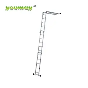 Nhỏ gọn gấp 4*5 bước En 131 đa mục đích di động nhôm thang nền tảng bền và nhẹ thang - Product Image 4