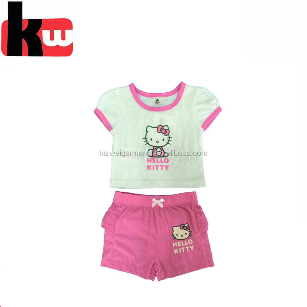 Короткие пижамные комплекты для маленьких девочек, одежда для сна из хлопка, 100% м, 6.-10 лет