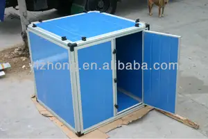 كابينة AHU بإطار فاصل حراري وقطع غيار HVAC