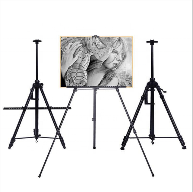 Art Wholesales Solid Adjustable Tripod Metal Drawing Painting Easels Stand