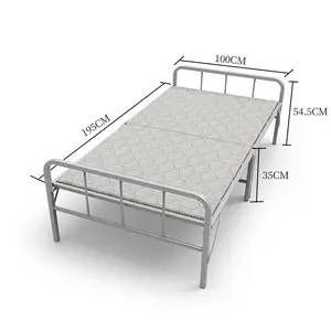 عينة مجانية السعر المنخفض مريحة سهلة تأخذ ايباي تعزيز سرير قابل للطي إطار قوس