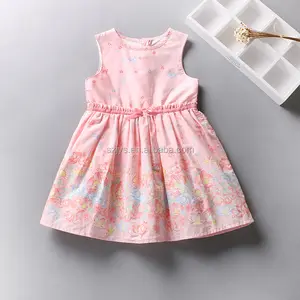 Thiết Kế Mới Trẻ Em Cotton Dress Cô Gái Ăn Mặc Tên Với Hình Ảnh