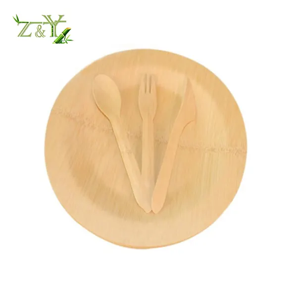 Biodegradabile eco friendly compostabili tavola di un tempo di bambù in fibra di canna da zucchero bagassa piatto