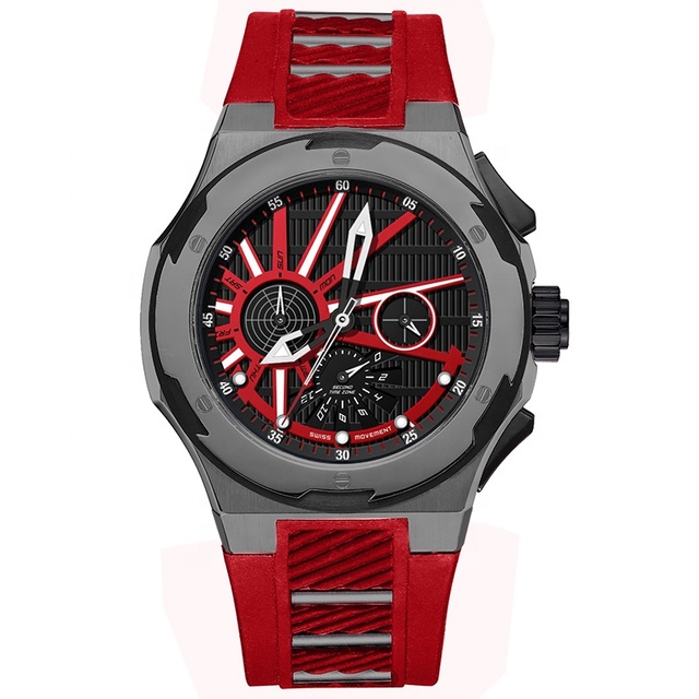 Hot Sale Silicone Strap Water Resistant 10 ATM Fashion Big Dial Men Diver Oem Diving Watch