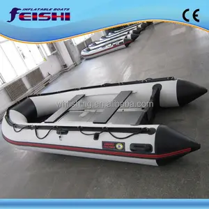 Perahu karet kaku Aluminium Lantai perahu nelayan untuk dijual