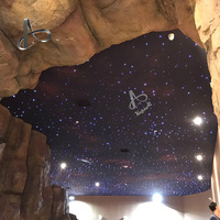 Plafonnier led coloré à ciel étoilé, Fiber optique, avec étoiles scintillantes et météores