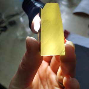 Сырье из синтетического муассанита GIGAJEWE, сырье из грубого синтетического муассанита светло-желтого цвета - Product Image 2