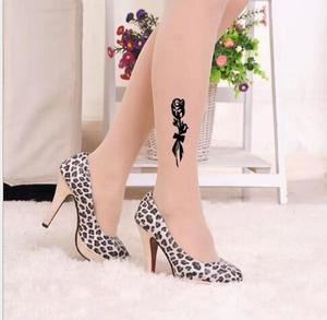 Calze <span class=keywords><strong>Collant</strong></span> Sexy Lucide <span class=keywords><strong>con</strong></span> Motivi Tatuaggio per Ragazze Giovani all'Ingrosso - Product Image 4