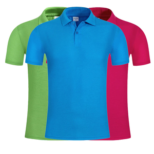 Hot Selling 180gsm 100% Polyester Plain Blank Customized logo Election Promotional Colorful Polo Shirt Men