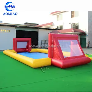 2018 mini inflatable football soccer field soap football pitch for sale