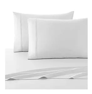 600 Thread Count 100% Cotton Sheet Pure White Queen Sheets Set 4-Piece Long-Staple Combed Pure Cotton Best Sheets for Bed