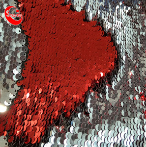 Sáng Bóng Vật Liệu Giày Glitter Reversible Sequin Vải Cho Giày Dép - Product Image 2