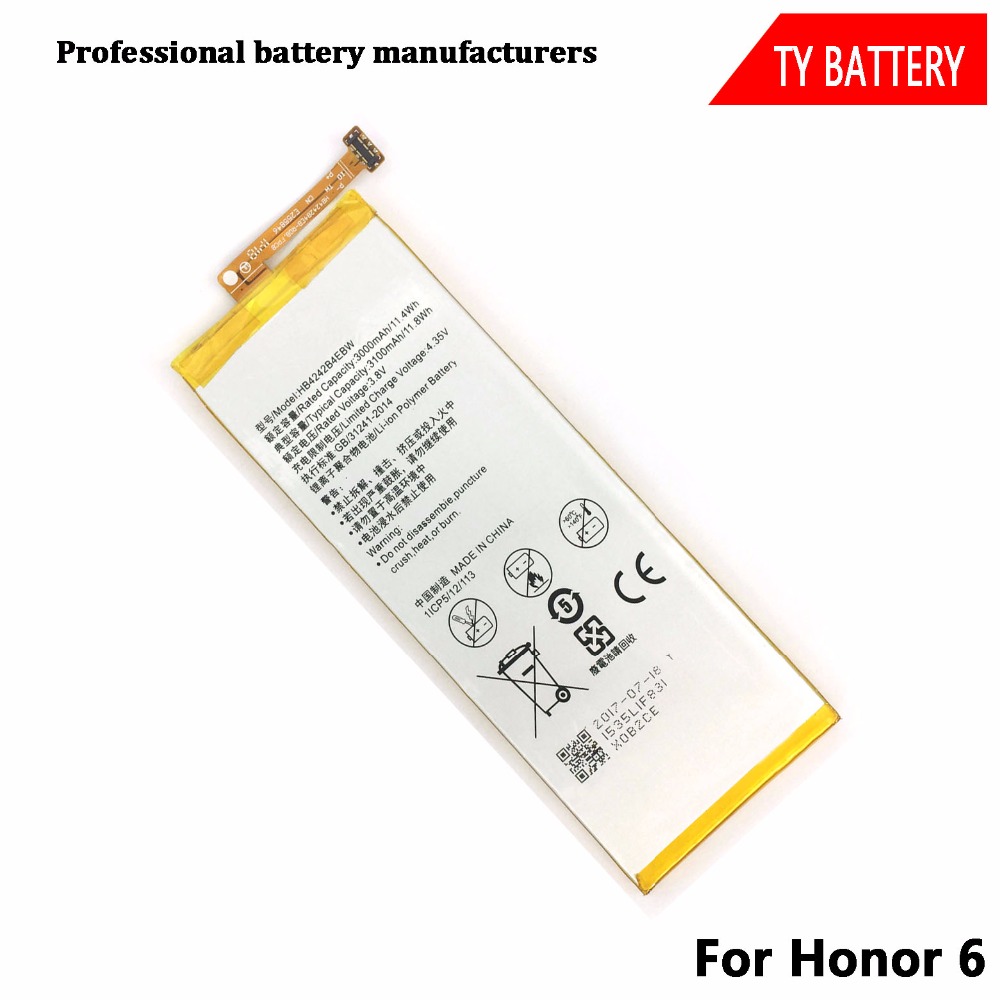 Замена GB t18287 2013 батарея мобильного телефона HB4242B4EBW для Huawei Honor 6