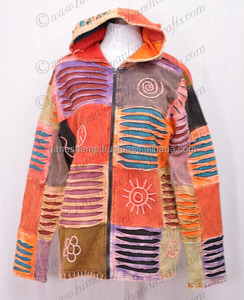Bohemio hermoso lavado enzimático sudaderas con capucha chaqueta ropa CSWJ 240 - Product Image 6