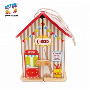 Juguete de Madera con Diseño de Circo de Dibujos Animados para Niños, Modelo W06A327 - Product Image 3