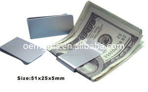 Unionpromo özelleştirilmiş paslanmaz çelik boş metal para kıskacı - Product Image 5