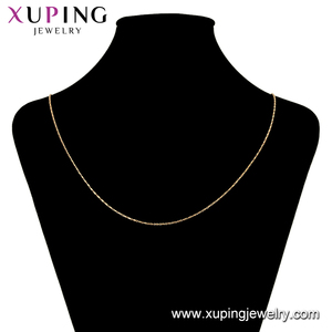 <span class=keywords><strong>Xuping</strong></span>-collar de una cadena de estilo sencillo, chapado en oro, <span class=keywords><strong>material</strong></span> de aleación ambiental para hacer, 45165 - Product Image 6