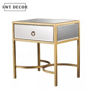 SWT <span class=keywords><strong>tavolino</strong></span> da caffè <span class=keywords><strong>Vintage</strong></span> in cristallo a buon mercato <span class=keywords><strong>tavolino</strong></span> a specchio con cassetto - Product Image 1