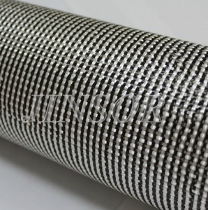 Uhmwpe ไฟเบอร์ไฮบริดผ้าคาร์บอนไฟเบอร์สำหรับ3K สานธรรมดา100ซม. กว้าง0.27มม. ใช้ในอุตสาหกรรม - Product Image 4