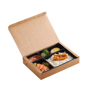 Compartment Paper Food Box for lunch bento box for food 1200ml