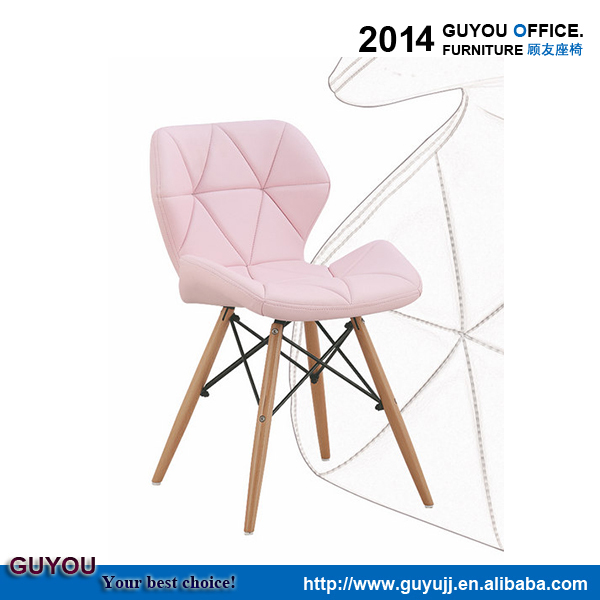 Alibaba express chaise à manger colorée avec cuir PU(GY-604)
