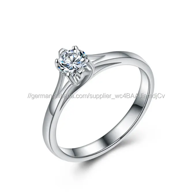 Gute Qualität Jahrestag Schmuck für Damen 925 Sterling Silber Vorschlag Ring für Mädchen