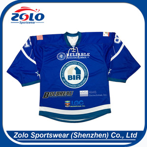 2017 New design best quality sublimation print funny hockey jerseys - Product Image 6