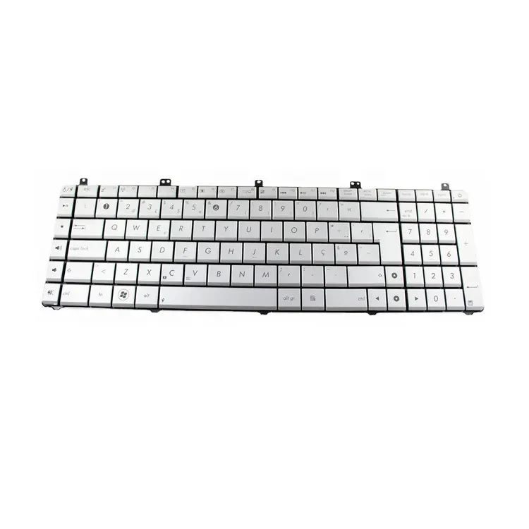 HK-HHT Neue Tastatur für Asus N55 N57 N55S N55SF N55SL N75SF N75SL Tastatur Spanisch Layout Silber