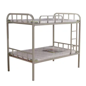 Cheap mini wrought iron double over double twin bunk bed parts frames with stairs