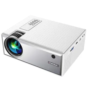 CHEERLUX 720P 1800ルーメンHome Theater Portable HD Led Pico 3D Video Mini Projector 4インチLCD Beamer Multi Interface Proyector