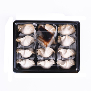 Miễn phí Mẫu Takeaway container thực phẩm nhựa dùng một lần bánh bao bao bì hộp 12 cái bánh bao khay với nắp - Product Image 4