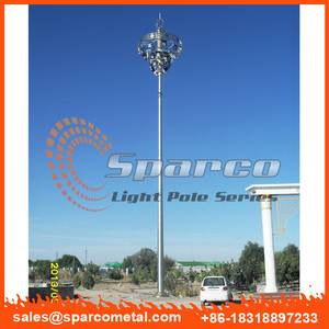 Sparco personalizado estádio esporte estádio poste de luz aço inoxidável cônico mastro com a luz da lâmpada esporte pólos - Product Image 6