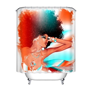 Est eller ELER 2023 American frheme lack FRO irirl Surtain in ateraterproof ababric para athathroom ATH ecor - Product Image 4