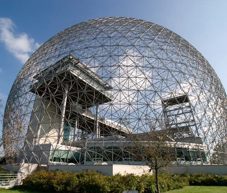 Edifícios de arquitetura com estrutura de aço do teto do domo