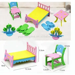 Children Jigsaw Puzzles DIY Handmade 3D Furniture Model EVA Educational Toys for Children