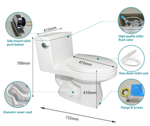 Kinh Tế Hiện Đại Gốm Siphonic <span class=keywords><strong>Wc</strong></span> Nhà Vệ Sinh Di Động Phương Tây - Product Image 2