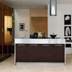 Personalizado Modular Foshan Preço de Fábrica Direto de Madeira Maciça Agitar Porta Projetos Da Cozinha