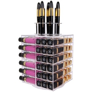 Giratoria de Acrílico Titular de Lápiz Labial, Hilado de acrílico Organizador Lipstick Lipstick Torre de <span class=keywords><strong>Metacrilato</strong></span> - Product Image 1