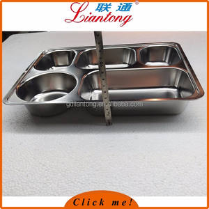 Vente chaude profonde inoxydable 5 compartiment <span class=keywords><strong>plateau</strong></span> en acier, de qualité alimentaire boîte à <span class=keywords><strong>lunch</strong></span> pour les enfants - Product Image 4