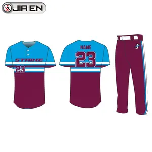 Laatste Custom Made Baseball Uniformen Elk Ontwerp Gesublimeerd Jeugd