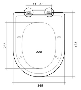 Avrupa OEM klozet D şekli Pp yumuşak yakın yetişkin ve çocuk tuvalet koltuk modeli 055 - Product Image 6