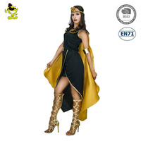 Costume d'Halloween élégant de style national ancien, costume de cosplay pour fête, costumes de Cléopâtre pour femmes