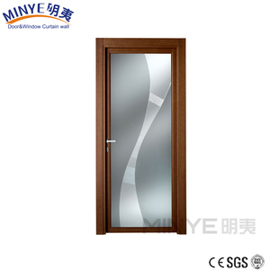 Design élégant intérieur porte de salle de bain en aluminium design avec ventilation - Product Image 2
