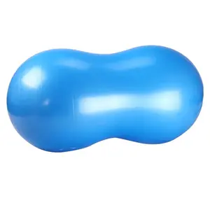 Bunter Anti-Burst-verdickter PVC-Erdnuss-Yoga-Ball, Therapieschaum-Roller bälle, halber 100cm Gymnastik ball