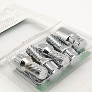 Kinda-jeu <span class=keywords><strong>de</strong></span> boulons <span class=keywords><strong>de</strong></span> siège <span class=keywords><strong>de</strong></span> <span class=keywords><strong>direction</strong></span> antivol, 4 + 2 chromés, d'origine, usine, ensemble - Product Image 6