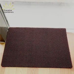 高品质耐用塑料网状地毯防滑pvc地垫