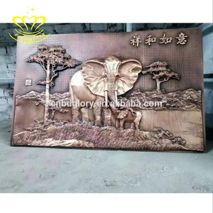 Sculpture en relief d'art mural en Bronze antique et moderne sculpté à la main conception <span class=keywords><strong>de</strong></span> paysage <span class=keywords><strong>de</strong></span> rue décor à la maison artisanat en métal - Product Image 6