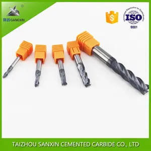 Gangxin 상표 K10, K20,K30,K40 커트 합판 탄화물 끝 선반을 위한 단단한 탄화물 드릴용 날 sanxin